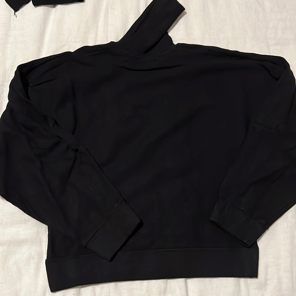 Black dolman sleeve turtleneck from Zara